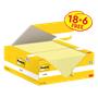 Self-adhesive note, 38x51 mm, 18+6x100 sheets,  3M POSTIT, canary yellow